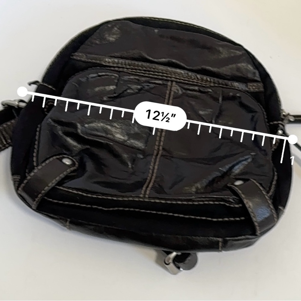Vintage FOSSIL Small/Mini Leather Backpack - Picture 10 of 11